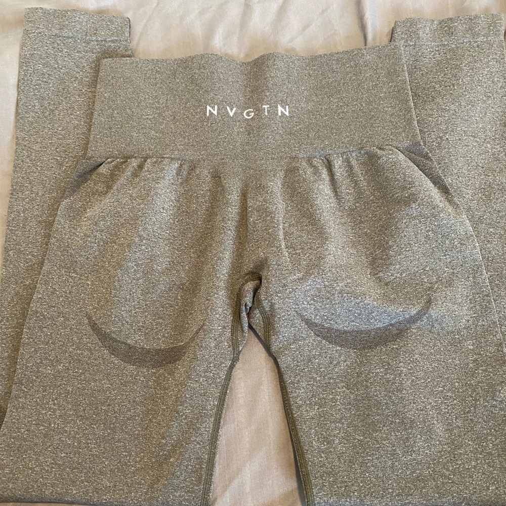 NVGTN Gray High-Waist Seamless Leggings